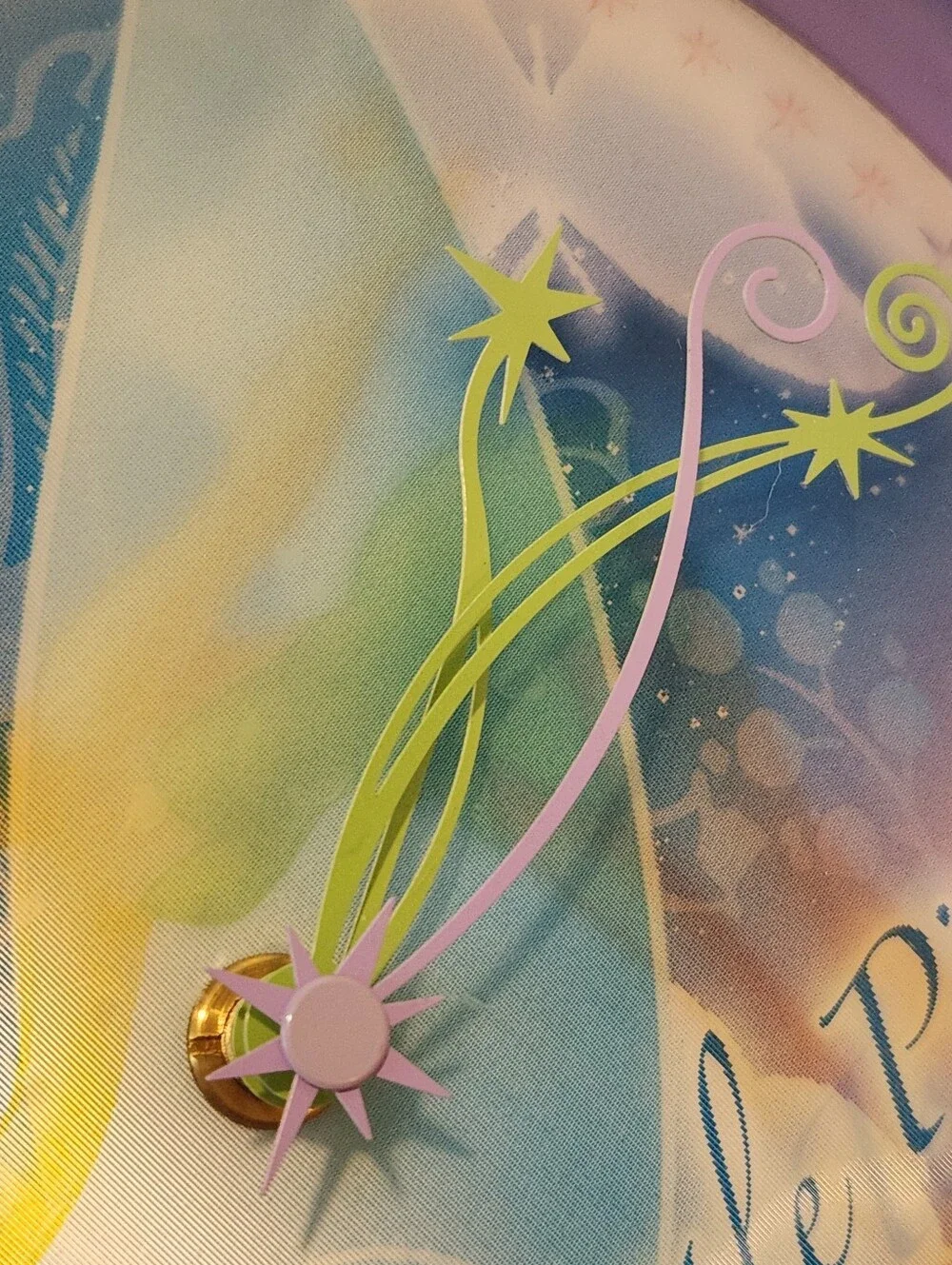 y2k Disney Fairies Tinkerbell 3D Lenticular Shifting Wall Clock Working